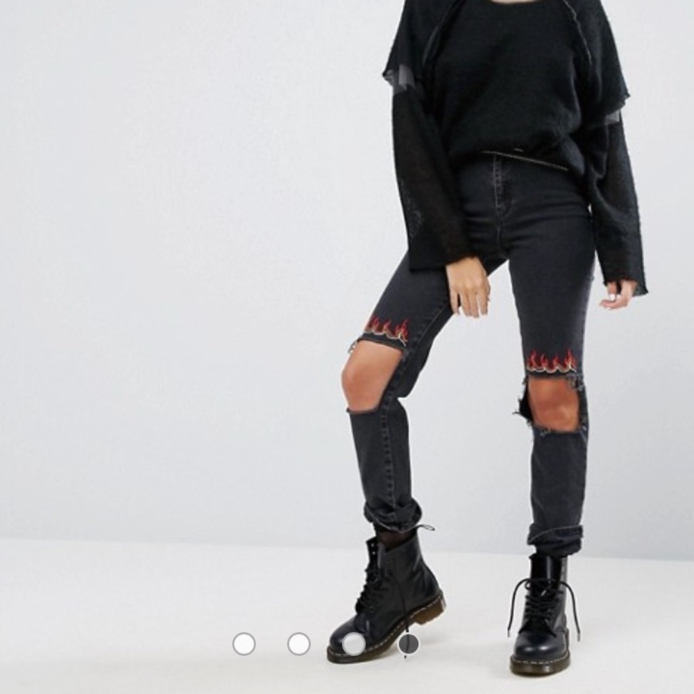 Ragged Priest Flame Jeans Size 24